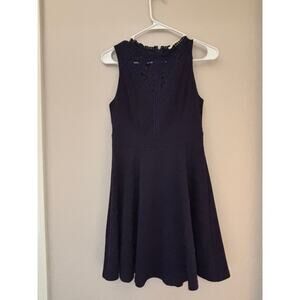 Miami navy blue lace bodice dress size M
